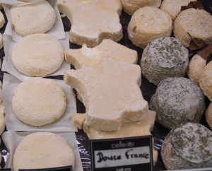 France shaped cheese in Lyon