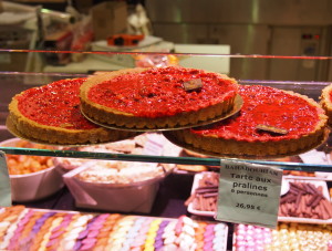 Praline tarts at Les Halles de Lyon Paul Bocuse