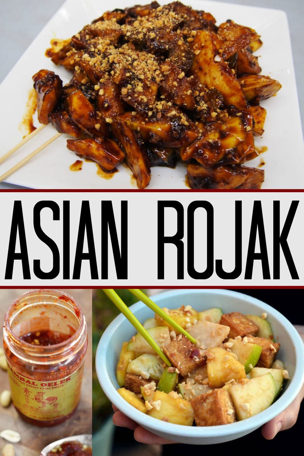 Rojak is a very interesting dish in SE Asia! Fruits and veggies in a crazy delicious sauce!