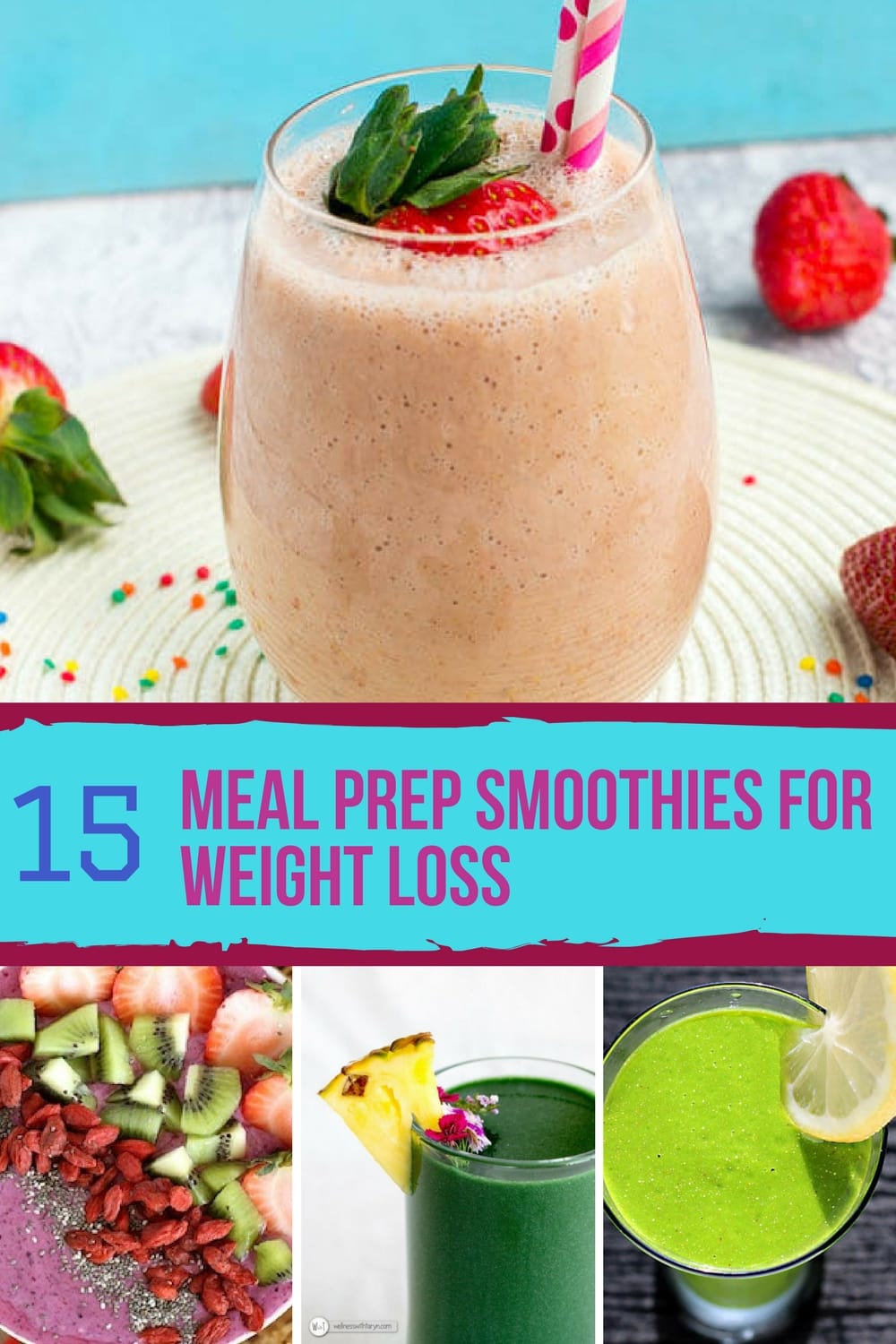 I love these smoothies for a fast and healthy breakfast. These are perfect for getting started with meal prepping. #5 is my favorite!