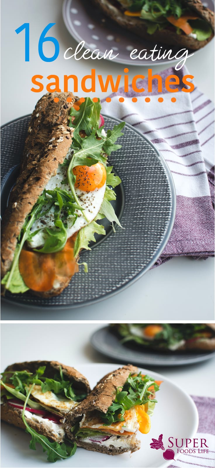 I love sandwiches! It can sometimes be challenging to keep them healthy but this list of clean eating sandwich recipes makes things a whole lot easier!!